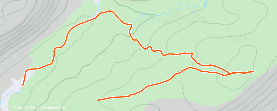 Map of the activity, Morning Hike