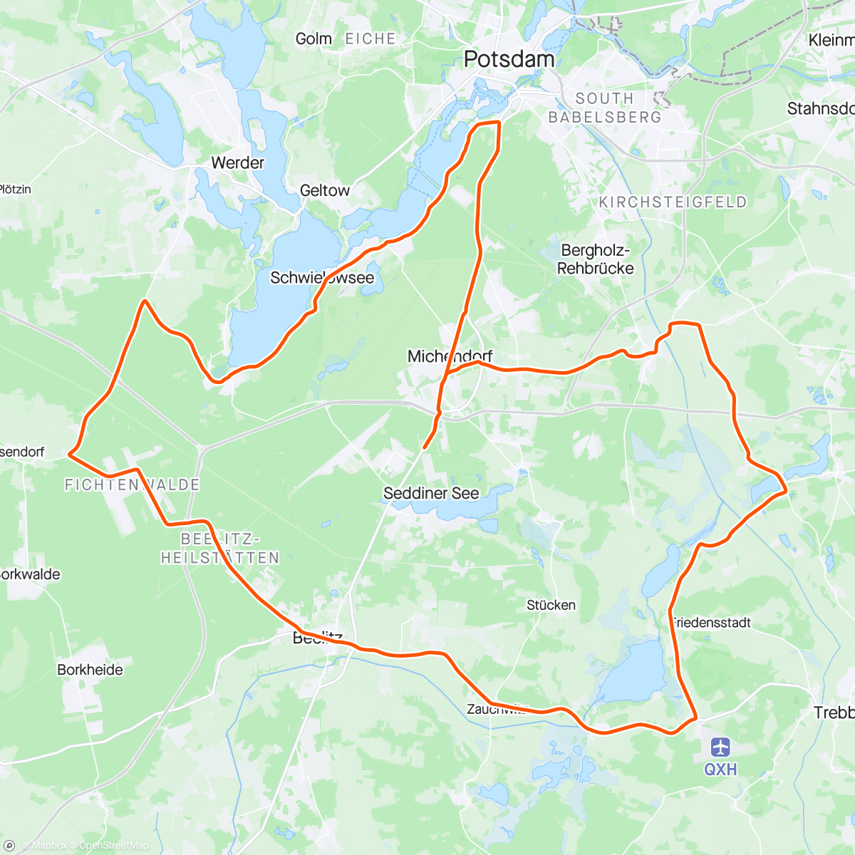 Mapa da atividade, Ruhige OSC Sonntagsrunde 😊