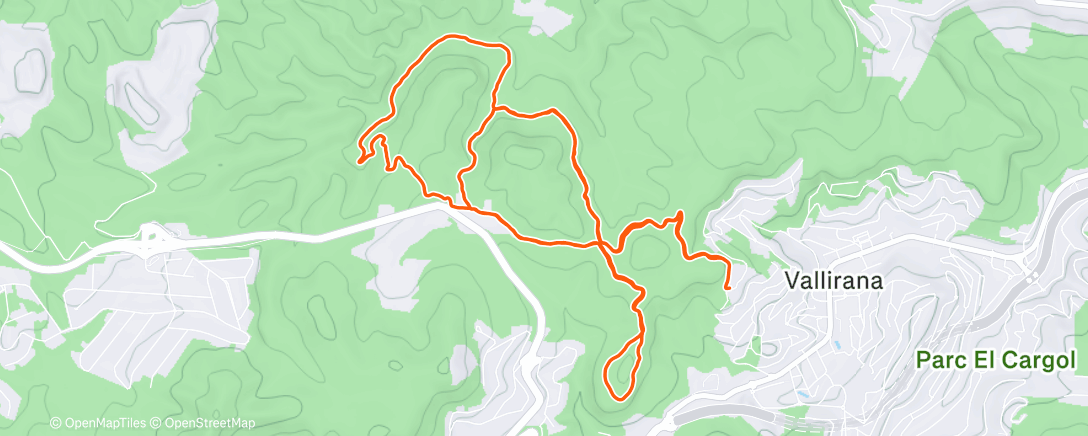 Map of the activity, Carrera a la hora del almuerzo
