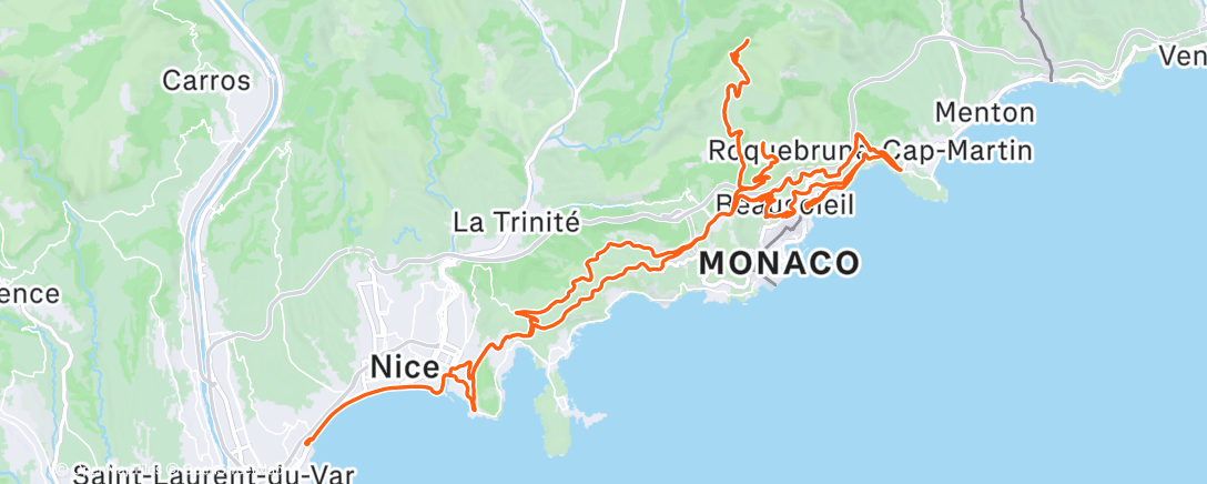 Mapa de la actividad (Morning Ride)