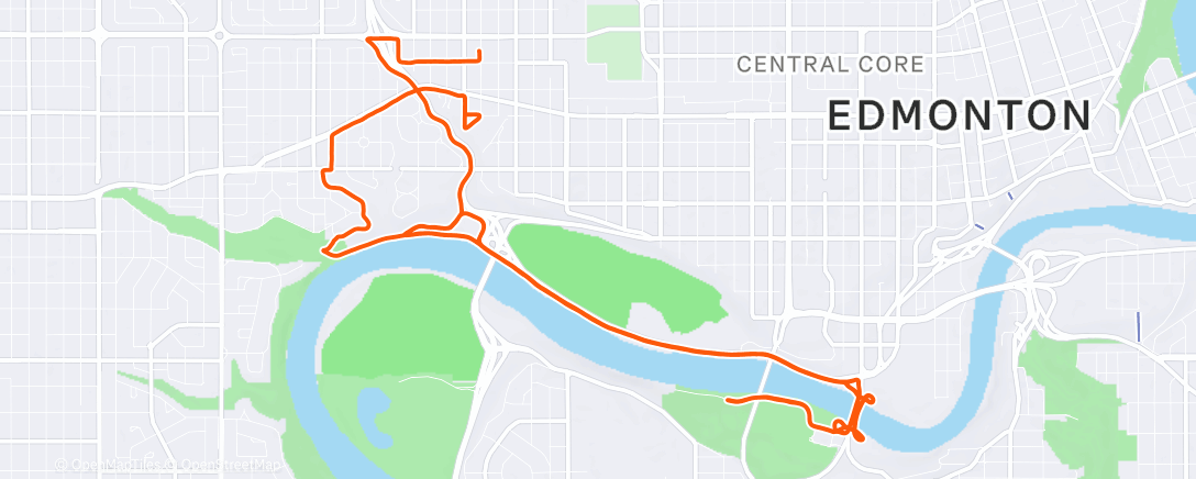 Map of the activity, Edmonton ≠ Vancouver