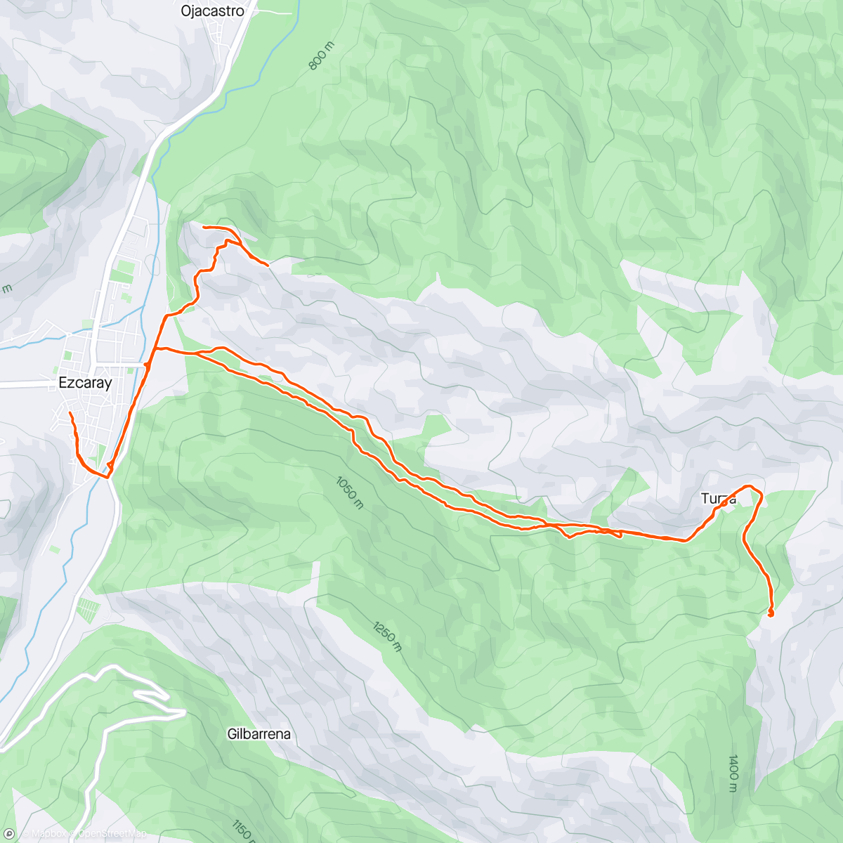 Map of the activity, Ezcaray-Turza-Bonicaparra-La Picota de San Torcuato-Ezcaray