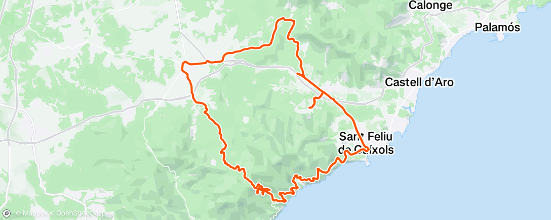 Map of the activity, Sortie vélo dans l'après-midi