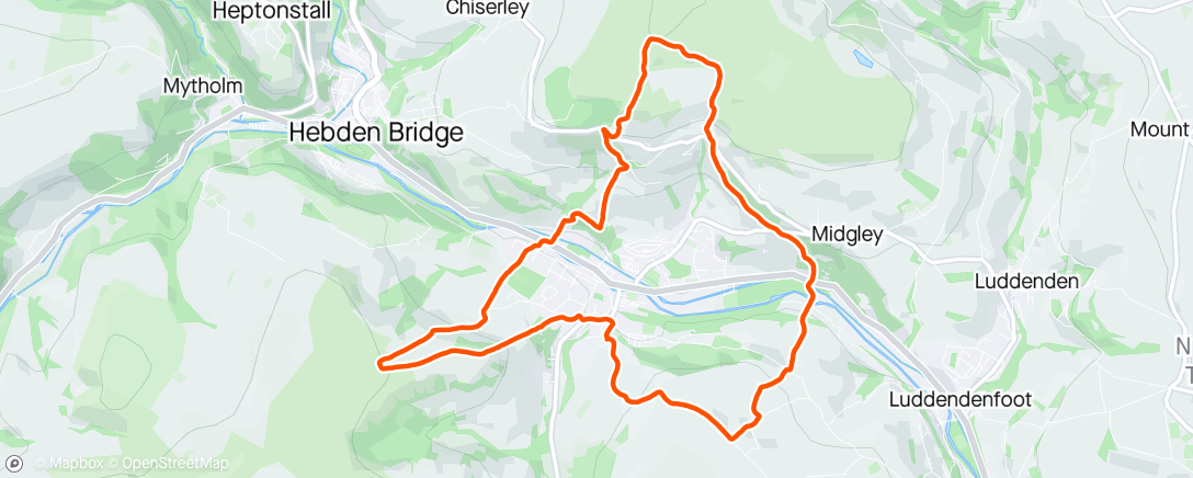 Map of the activity, Mytholmroyd Rollercoaster