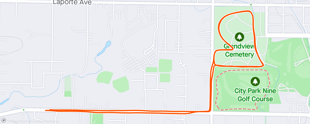 Карта физической активности (Lunch Run)