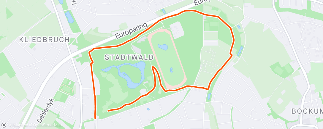 Map of the activity, Morning Run