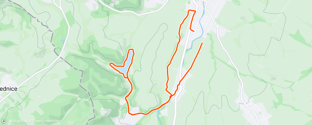 Map of the activity, Lunch Run