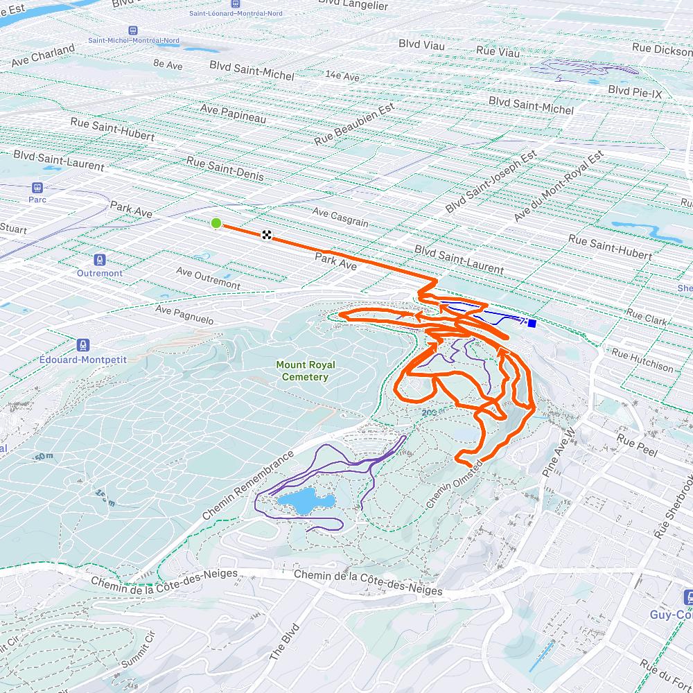 Map of the activity