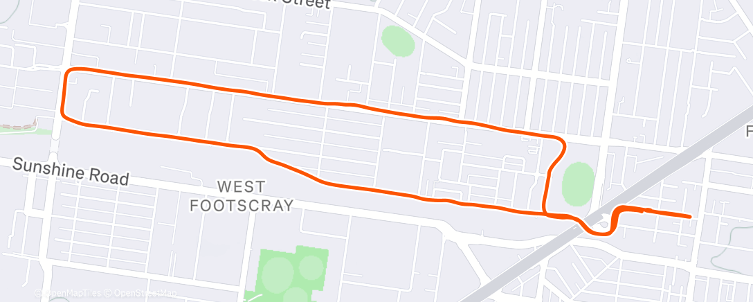 Карта физической активности (Evening Run)