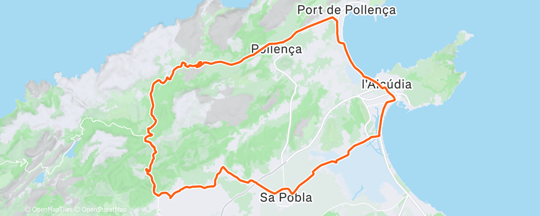 Map of the activity, Fahrt am Morgen