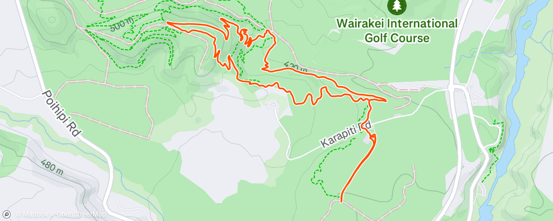 Map of the activity, Morning Mountain Bike Ride