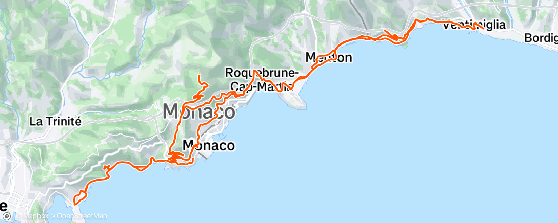 Map of the activity, Morning Ride