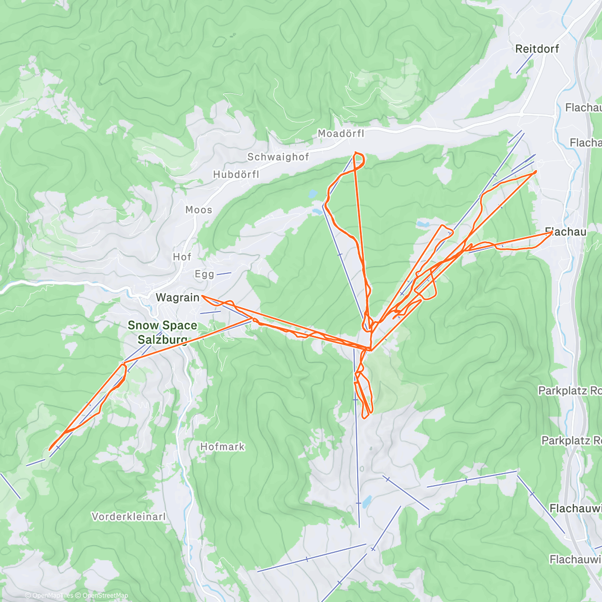 Map of the activity, Wit en fris dagje