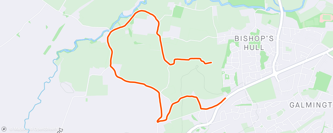 Map of the activity, Dog run with Kels