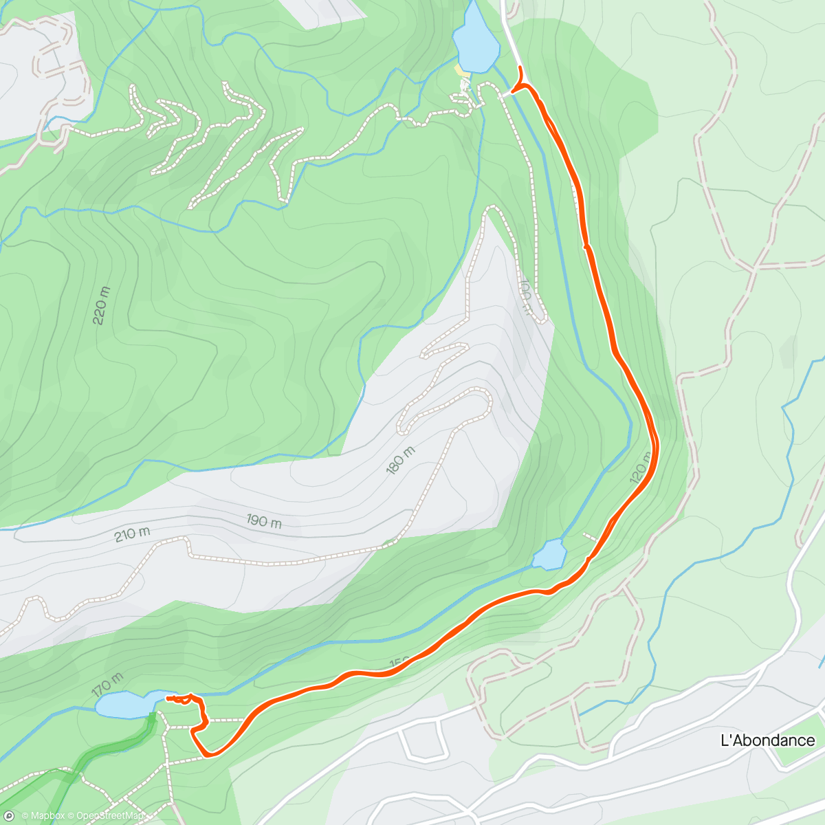 Map of the activity, Randonnée bassin la Paix bassin la Mer