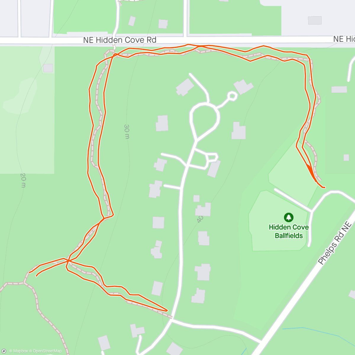 Map of the activity, Running Buddy turned 9 today