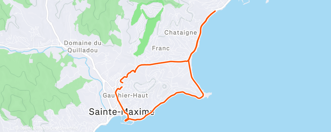 Карта физической активности (Cap sainte max)