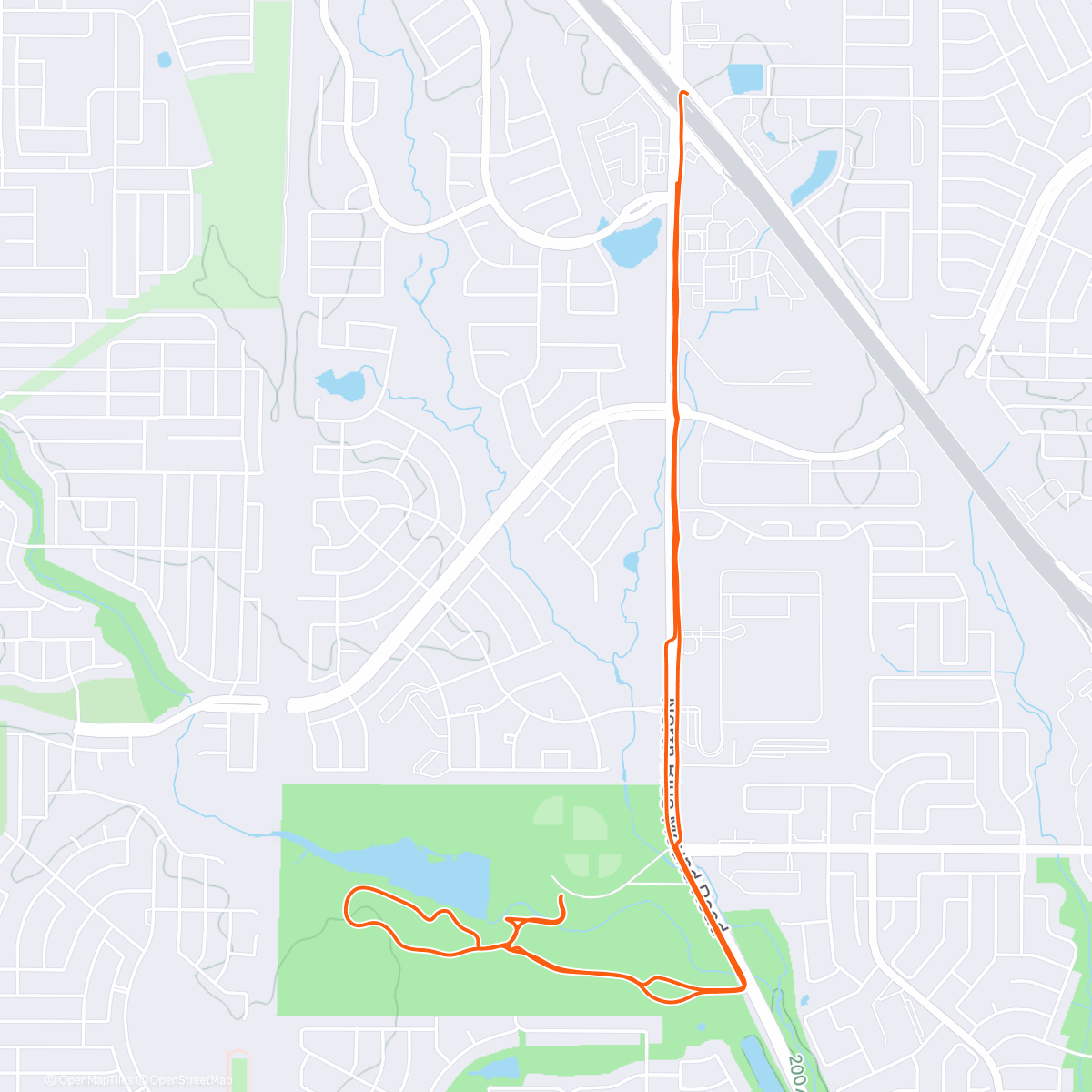 Map of the activity, Celebrating Christmas 10K My Way Run