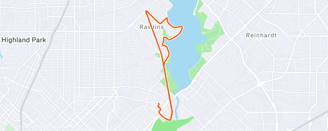 Map of the activity, Morning Run