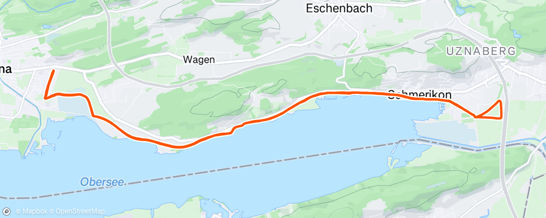 Mapa da atividade, Lauf am Nachmittag