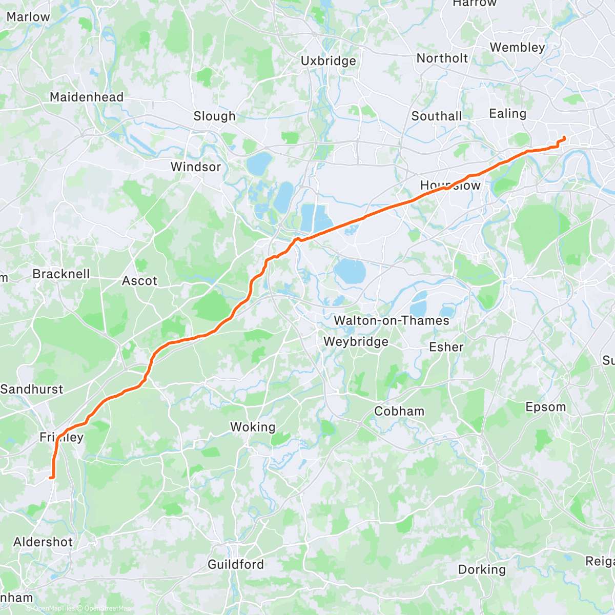 Map of the activity, Boxing day, not in Greece :)