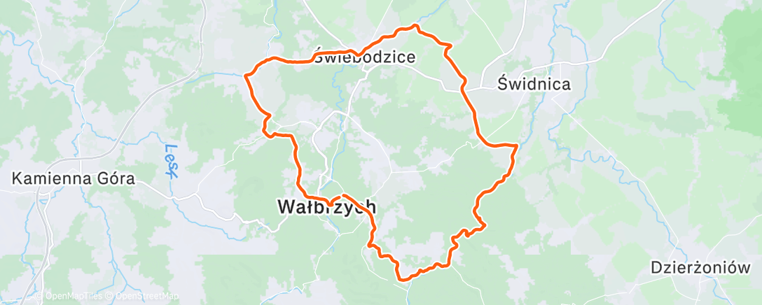 Map of the activity, Morning Mountain Bike Ride