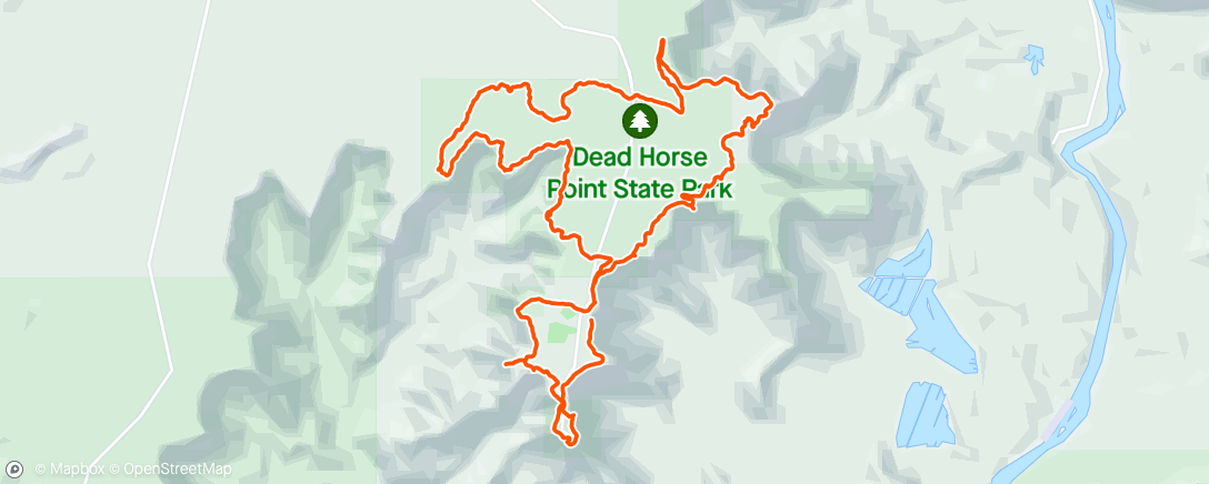 Map of the activity, Full Tour of Dead Horse Point State Park