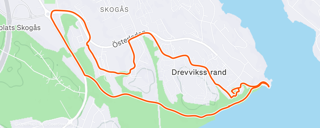 Map of the activity, Lunch Walk