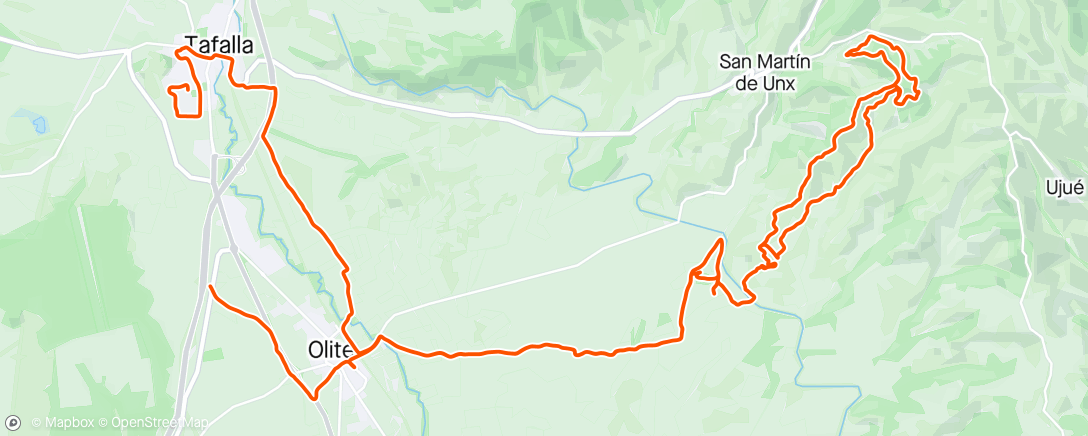 Map of the activity, Bicicleta  matutina