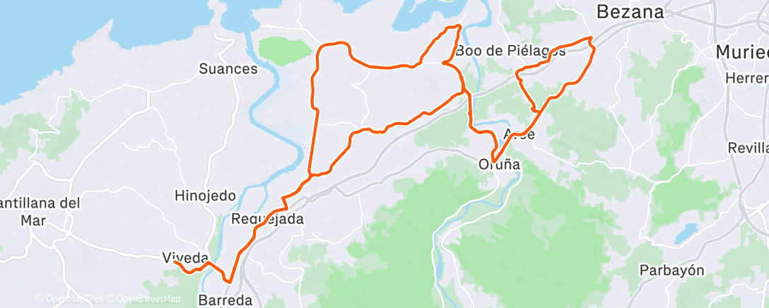 Карта физической активности (Morning Ride)