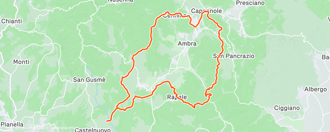 Map of the activity, Cennina val D’Ambra Lusignano Rapale 🔝🔝🔝🔝