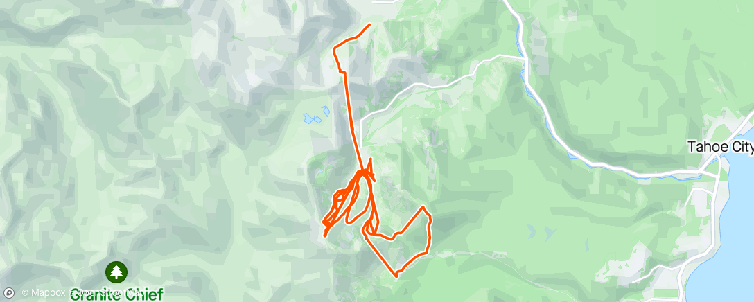 Map of the activity, Slopes - A day snowboarding at Palisades