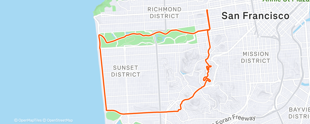 Map of the activity, Morning Ride