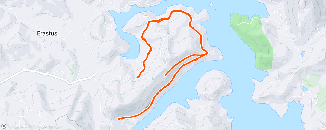 Map of the activity, Cruise around the New Hood