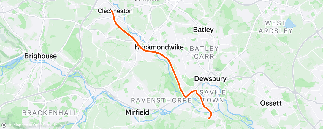 Map of the activity, Morning Run