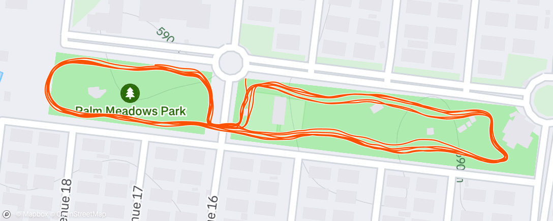 Map of the activity, Evening Walk