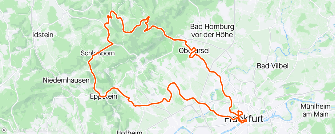 Mapa da atividade, Eschborn - Frankfurt 2024