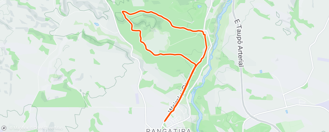 Map of the activity, Lunch Run