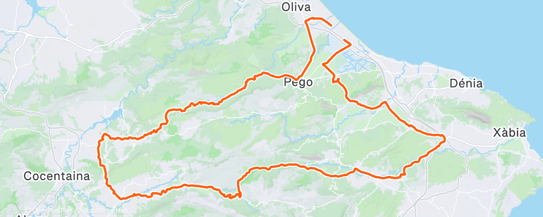 Map of the activity, Morning Ride