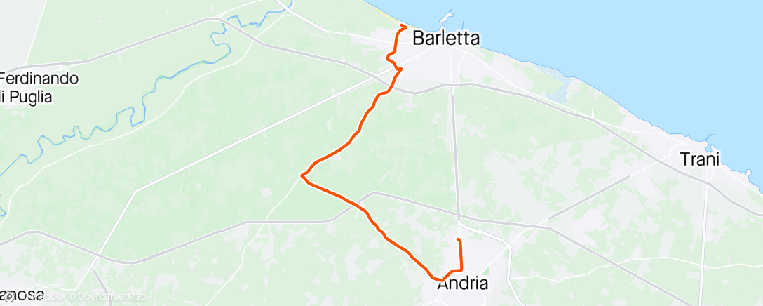 Map of the activity, Rientro in hotel post tappa