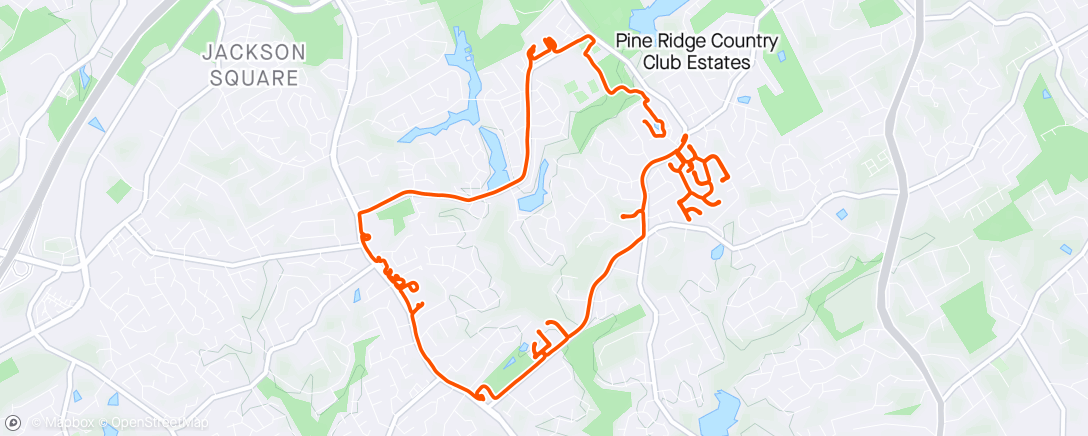 Map of the activity, Hood ride , after field trip from Birmingham, AL