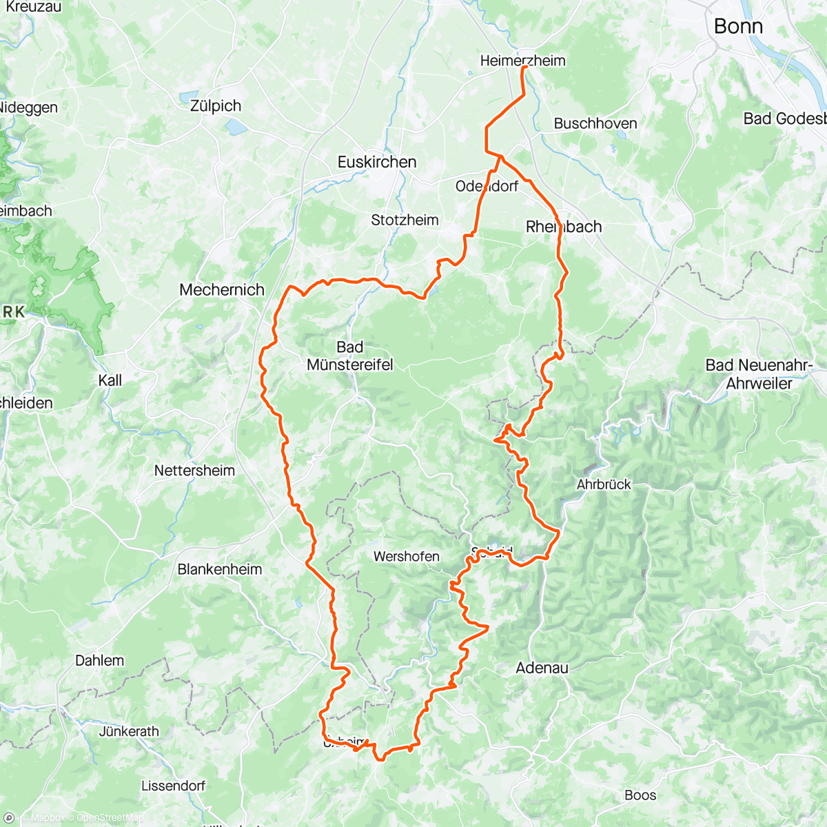 Mapa da atividade, Fahrt am Morgen