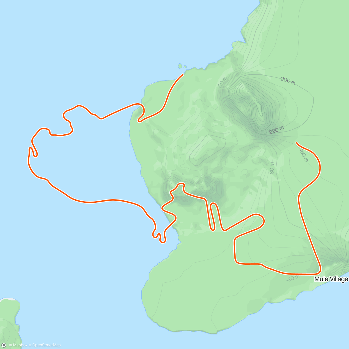 Mapa da atividade, Zwift - Beach Island Loop in Watopia