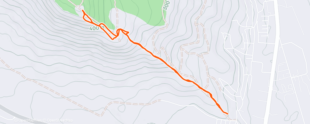Map of the activity, Morning Trail Run