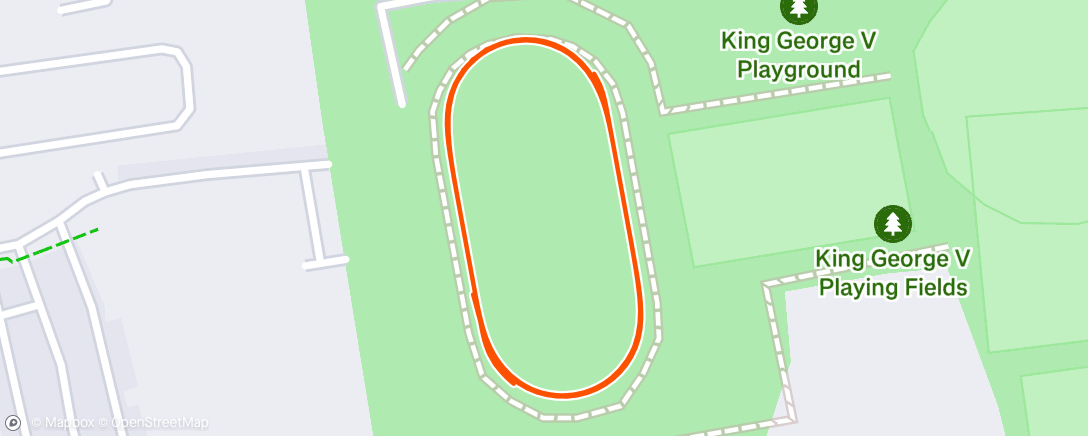 Map of the activity, Pre London 10k tune up