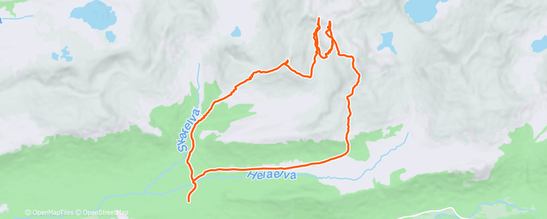 Map of the activity, Morning Nordic Ski