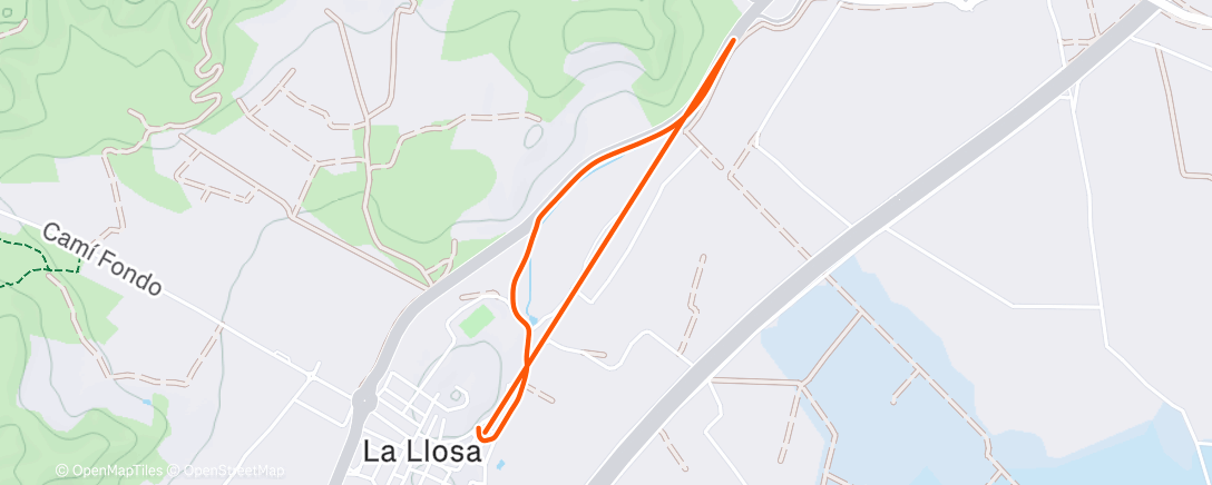 Map of the activity, Bicicleta por la mañana