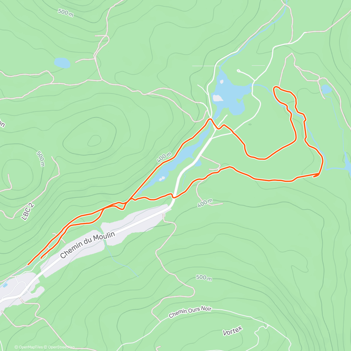 Map of the activity, Ski de fond+friends  | Classic