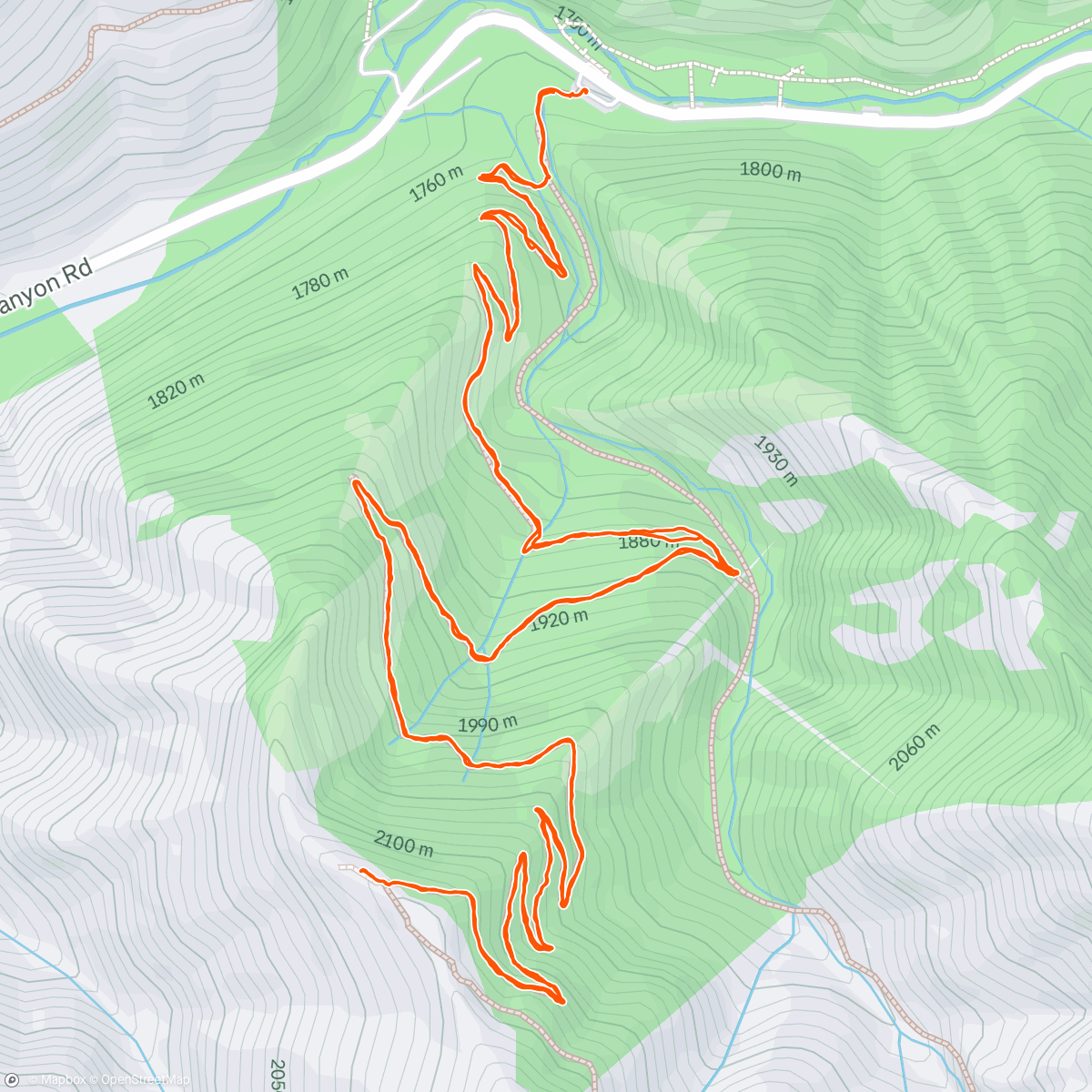 Map of the activity, Lunch Hike