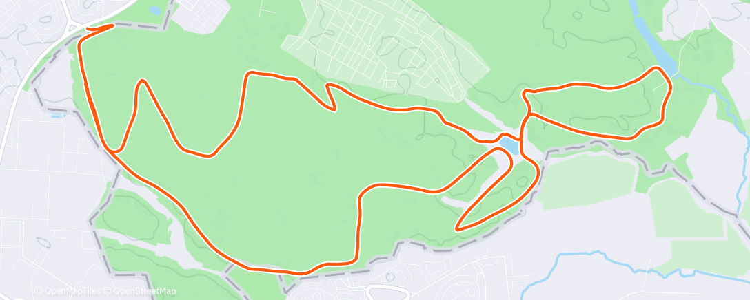 Map of the activity, Утренний забег